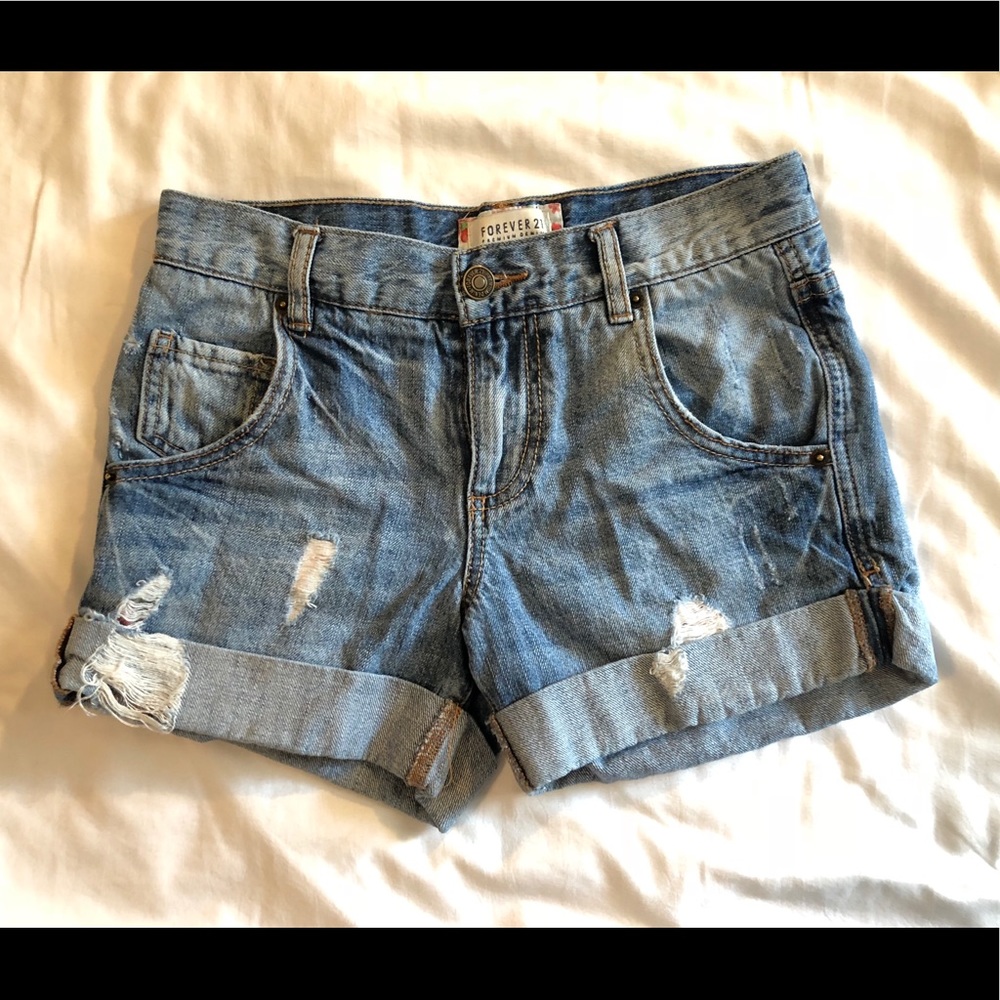 Denim shorts